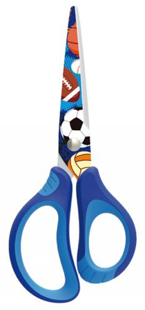 Nożyczki szkolne KEYROAD Tatto soft, 15cm, pakowane na displayu, mix kolorów