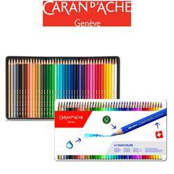Kredki CARAN D'ACHE Fancolor, metalowe pudełko, 40 szt.