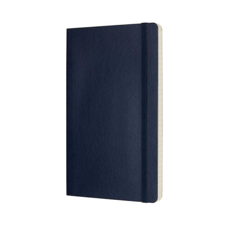 Notes MOLESKINE L (13x21cm) w linie, miękka oprawa, sapphire blue, 192 strony, niebieski