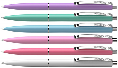 Długopis automatyczny SCHNEIDER K15, M, 1 szt., mix kolorów pastelowych