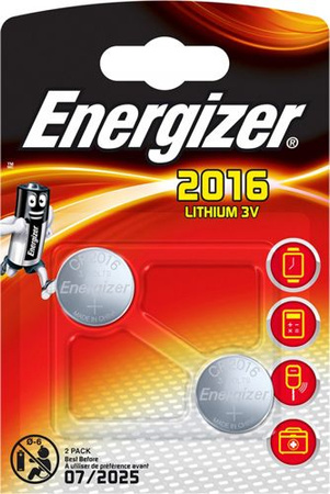 Bateria specjalistyczna ENERGIZER Ultimate Lithium Coins, CR2016, 3V, 2szt.