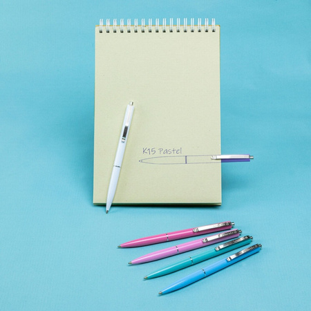 Długopis automatyczny SCHNEIDER K15, M, 1 szt., mix kolorów pastelowych