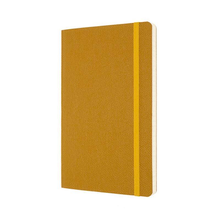 Notes MOLESKINE Classic edycja limitowana, miękka oprawa skórzana L, 13x21 cm, w linie, żółty