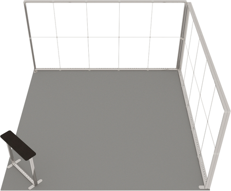 Stoisko targowe LUMIX™ 25 m² (5x5) narożne