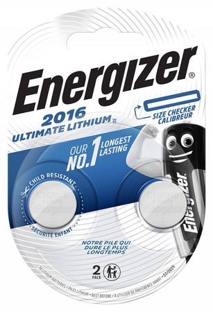 Bateria specjalistyczna ENERGIZER Ultimate Lithium Coins, CR2016, 3V, 2szt.