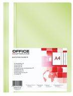 Skoroszyt OFFICE PRODUCTS, PP, A4, miękki, 100/170mikr., jasnozielony