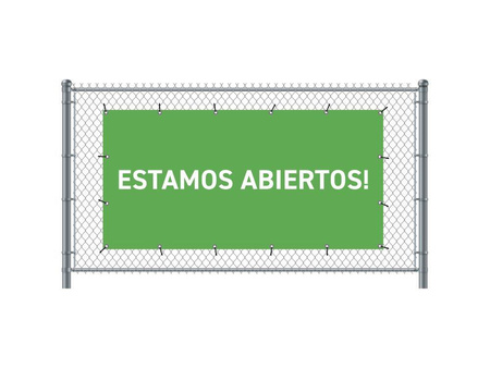 Fence Banner 200 x 100 cm Open Spanish Green