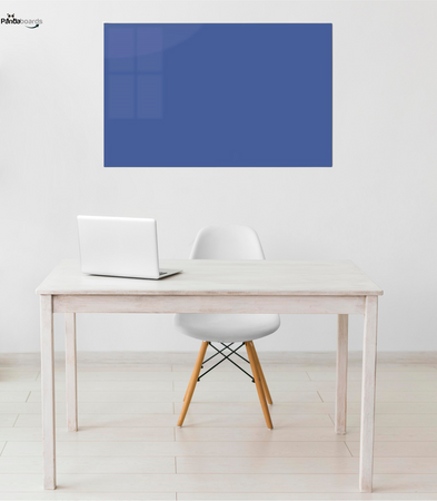 Magnetic glass board 180x120 cm BLUE