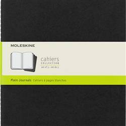 Zestaw 3 Zeszytów MOLESKINE Cahier Journals XL (19x25cm) gładki, 120 stron, czarny