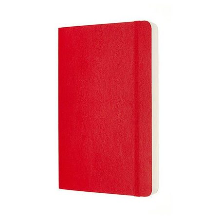 Notes MOLESKINE Classic L (13x21 cm), gładki, miękka oprawa, scarlet red, 400 stron, czerwony