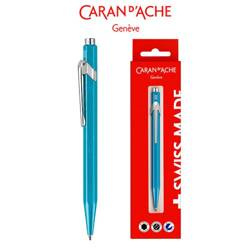 Długopis CARAN D’ACHE 849 Gift Box Metal-X Line Turquoise, turkusowy