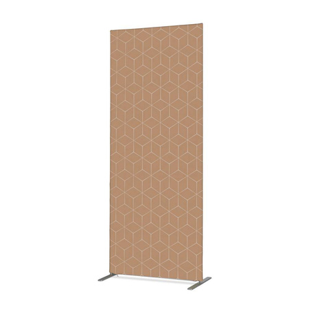 Textile Room Divider Deco 85-200 Double Hexagon Beige