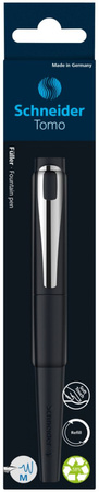 Pióro wieczne SCHNEIDER Tomo, M, w pudełku z zawieszką, czarne