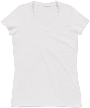 T-SHIRT DAMSKI V-NECK