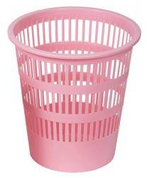 Kosz na śmieci DONAU LIFE, ażurowy, 12l, pastel, różowy