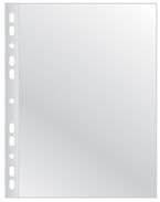 Koszulki na dokumenty Q-CONNECT, poszerzane, PP, A4, krystal, 60mikr., 50szt.