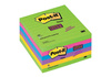 Karteczki samoprzylepne POST-IT® Super Sticky w linie (675 - 6SSUC), 100x100mm, 6x90 kart., neonowe