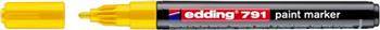 Marker olejowy e-791 EDDING, 1-2mm, żółty