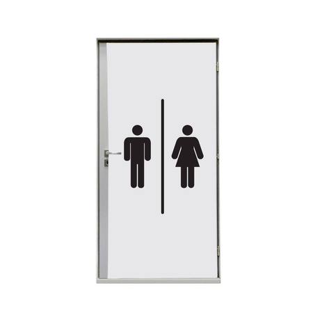 Door Wrap 80 cm Hygiene Facilities Men Black I656