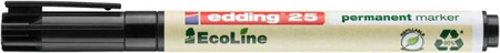 Marker permanentny e-25 EDDING ecoline, 1mm, czarny