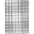 Teczka z gumką DONAU, karton, A4, 400gsm, 3-skrz., biała w kratę
