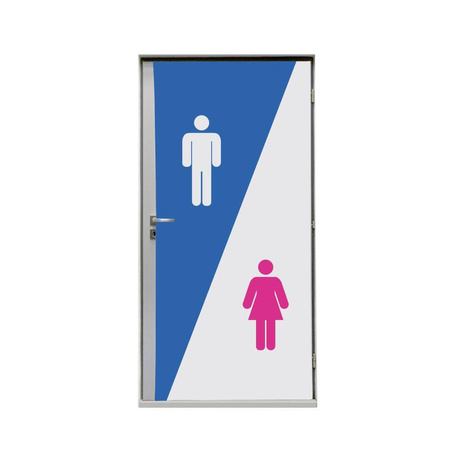 Door Wrap 80 cm Hygiene Facilities Black 1