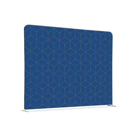 Textile Room Divider 200-150 Double Hexagon Blue-Brown