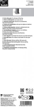 Podkładki antypoślizgowe SCOTCH, okrągłe, 60mm, 4 szt., beżowe