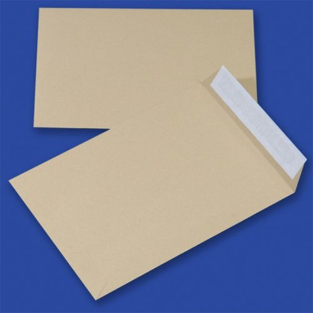 Koperty z taśmą silikonową OFFICE PRODUCTS, HK, B4, 250x353mm, 90gsm, 10szt., brązowe