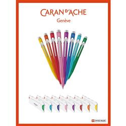 Długopis CARAN D'ACHE 849 Colormat-X, M, w pudełku, żółty
