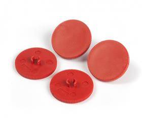 Kółka do dziurkacza SAX908/988 Design, 4szt., czerwony