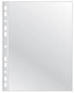 Koszulki na dokumenty Q-CONNECT, poszerzane, PP, A4, groszkowe, 100mikr., 50szt.