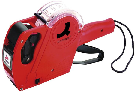 Metkownica Q-CONNECT, jednorzędowa, 8 znaków, czerwona