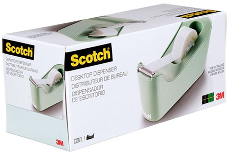 Dyspenser do taśm SCOTCH® (C-18M), w zestawie taśma Magic 19mmx33m, miętowy