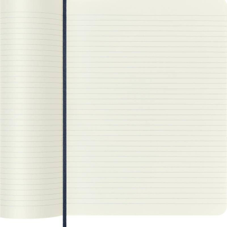 Notes MOLESKINE XL (19x25cm) w linie, miękka oprawa, sapphire blue, 192 strony, niebieski
