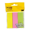 Znaczniki POST-IT® (671/3), papier, 26x76mm, 3x100 kart., mix kolorów