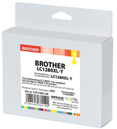 Tusz OP K Brother LC1280XL-Y (do MFC-J5910DW), yellow