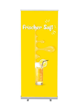 Roll-Banner Budget 85 Komplettset Frischer Saft Spanisch