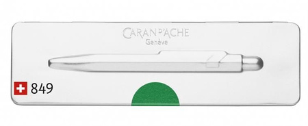 Długopis CARAN D'ACHE 849 Pop Line Metal-X, M, w pudełku, zielony