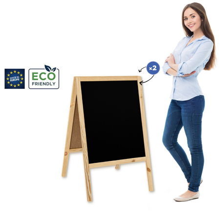 Potykacz drewniany Classic M (60x100 cm) - naturalny