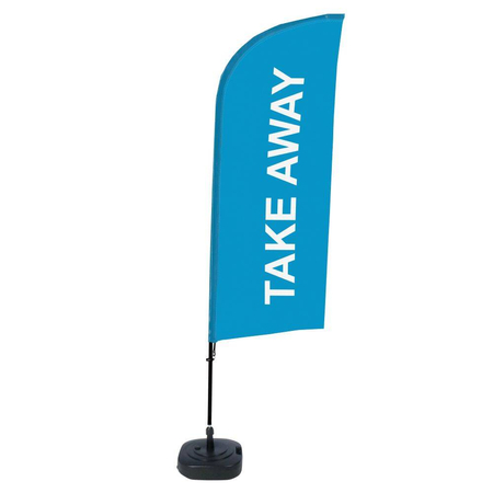 Beachflag Alu Wind Komplett-Set Take Away Gelb