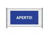 Fence Banner 200 x 100 cm Open Italian Blue