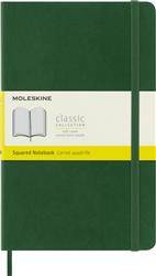 Notes MOLESKINE L (13x21cm) w kratkę, miękka oprawa, myrtle green, 192 strony, zielony