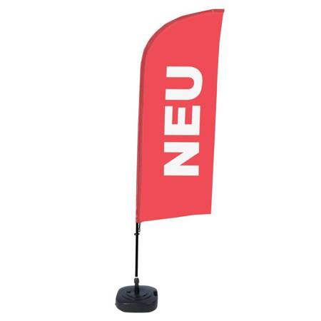 Beach Flag Alu Wind Complete Set New Red Dutch