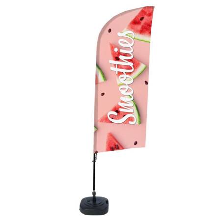 Beach Flag Alu Wind Complete Set Smoothies Watermelon