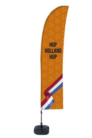 Beach Flag Budget Wind Complete Set Orange Hup Holland