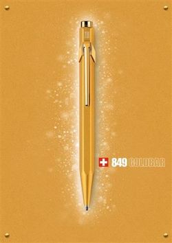 Długopis CARAN D'ACHE 849 Goldbar, M, w pudełku, złoty