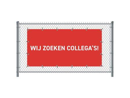 Fence Banner 200 x 100 cm Hiring Dutch Blue