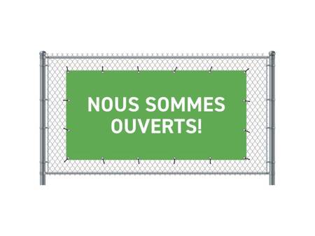 Fence Banner 200 x 100 cm Open French Green