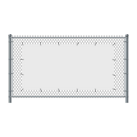 Fence Banner 200 x 100 cm Open Italian Blue